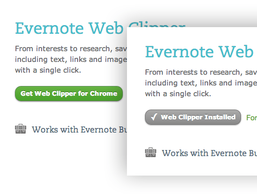 Evernote microinteraction